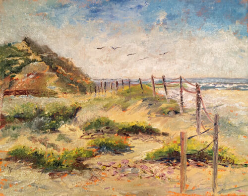 Ponto South, a plein-air painting by Judy Salinsky