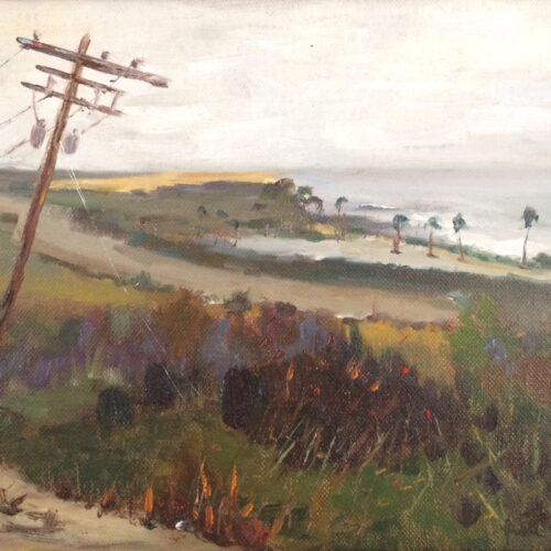 San Onofre, a plein-air painting by artist Judy Salinsky.