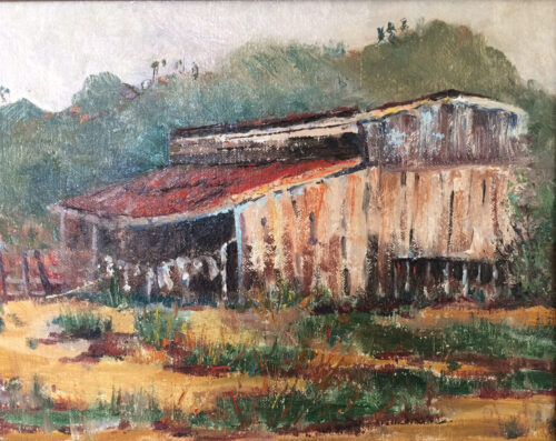 Still Standing, a plein-air painting by artist Judy Salinsky