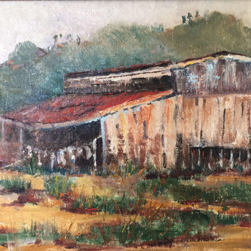 Still Standing, a plein-air painting by artist Judy Salinsky