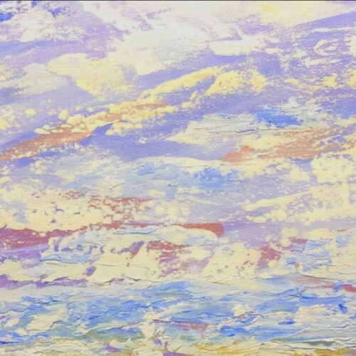 Violet Mist, an abstract painting by Judy Salinsly