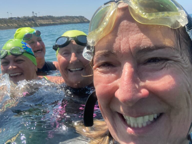 Swimming at Moonlight Beach is my Office